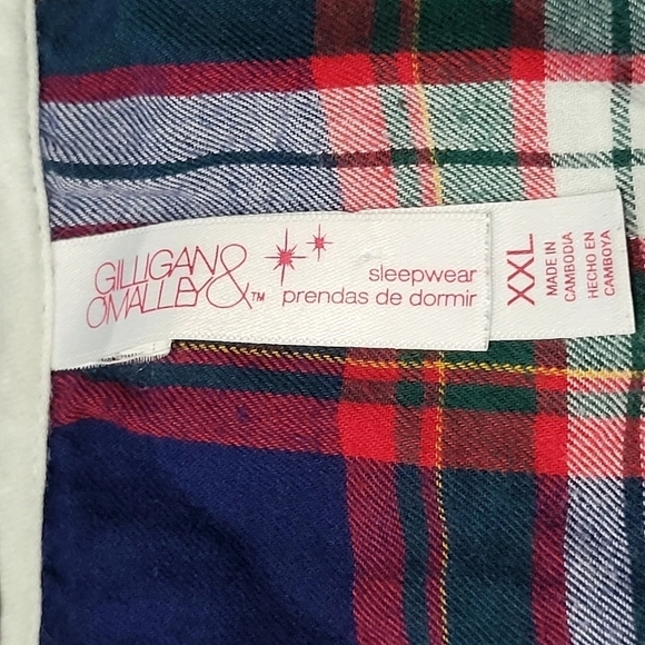 XXL Plaid 100% Cotton Pajama Set Top and Pants Loungewear Comfy - Picture 7 of 7